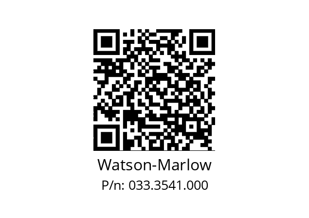   Watson-Marlow 033.3541.000