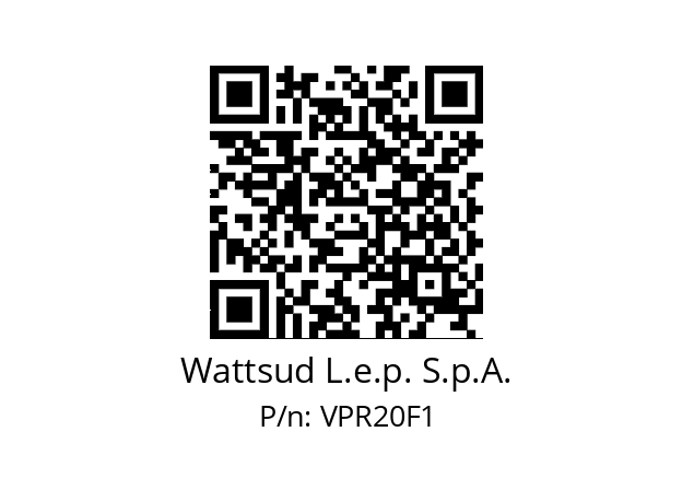   Wattsud L.e.p. S.p.A. VPR20F1