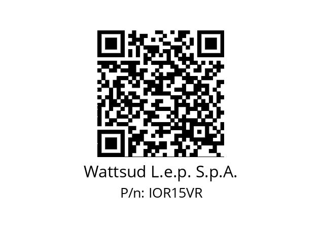   Wattsud L.e.p. S.p.A. IOR15VR