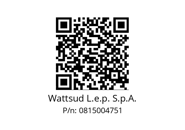   Wattsud L.e.p. S.p.A. 0815004751