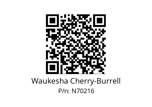   Waukesha Cherry-Burrell N70216