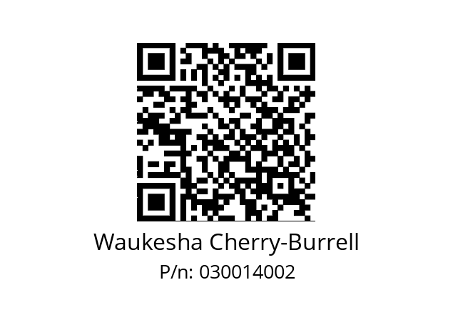   Waukesha Cherry-Burrell 030014002