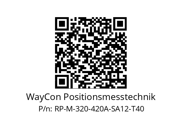   WayCon Positionsmesstechnik RP-M-320-420A-SA12-T40