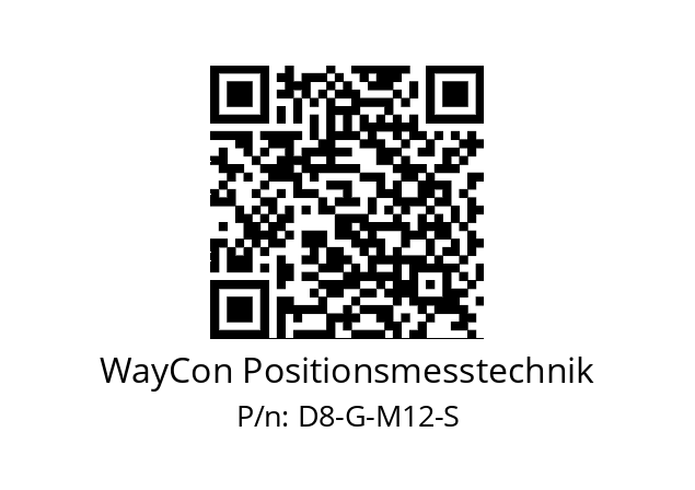   WayCon Positionsmesstechnik D8-G-M12-S