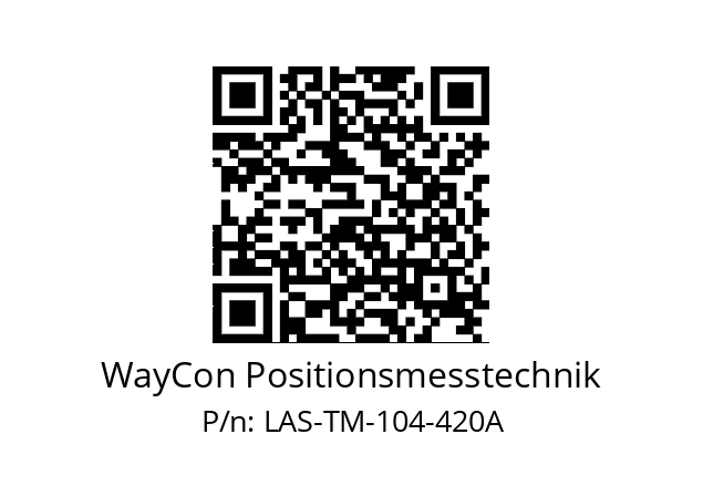 Wegsensor  WayCon Positionsmesstechnik LAS-TM-104-420A