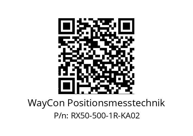 Wegsensor  WayCon Positionsmesstechnik RX50-500-1R-KA02