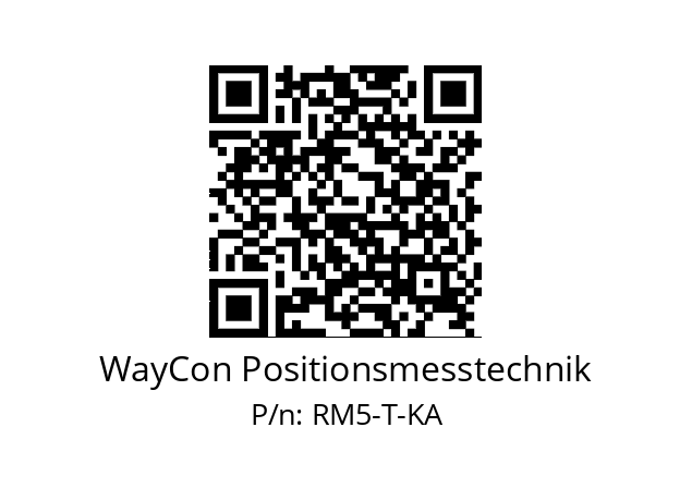 Wegsensor  WayCon Positionsmesstechnik RM5-T-KA