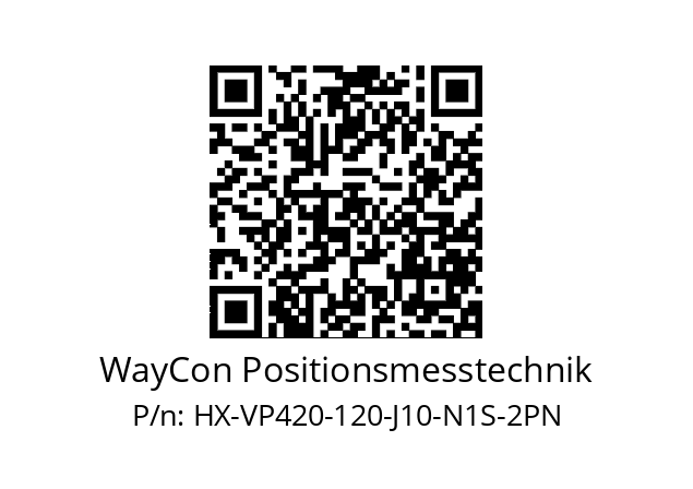   WayCon Positionsmesstechnik HX-VP420-120-J10-N1S-2PN