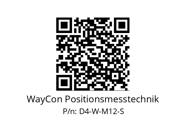   WayCon Positionsmesstechnik D4-W-M12-S