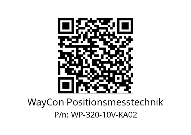   WayCon Positionsmesstechnik WP-320-10V-KA02