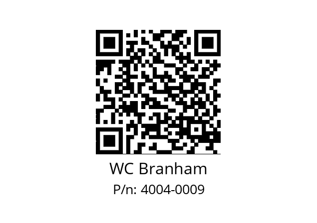   WC Branham 4004-0009