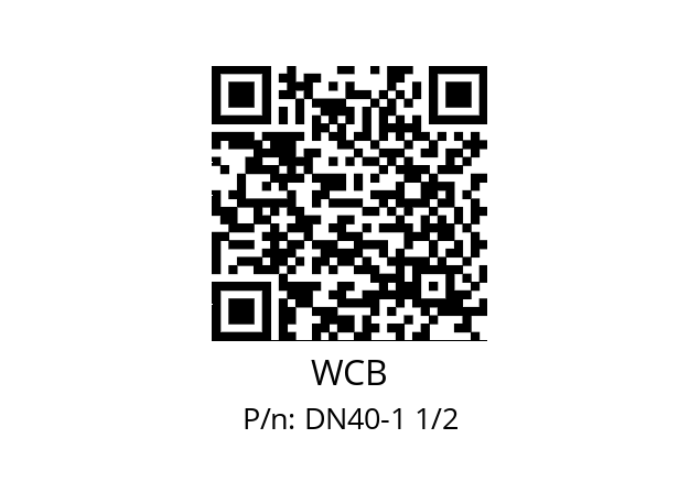   WCB DN40-1 1/2