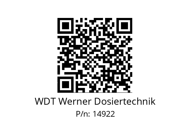   WDT Werner Dosiertechnik 14922