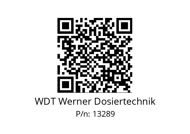   WDT Werner Dosiertechnik 13289