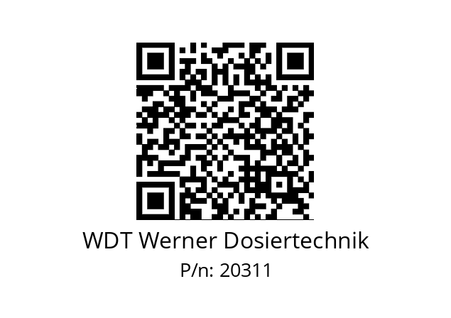   WDT Werner Dosiertechnik 20311