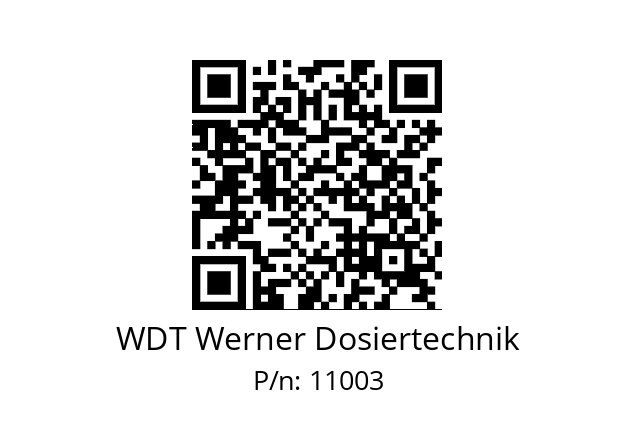   WDT Werner Dosiertechnik 11003