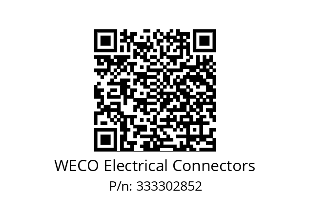   WECO Electrical Connectors 333302852