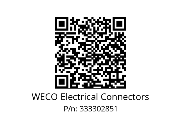   WECO Electrical Connectors 333302851