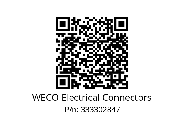   WECO Electrical Connectors 333302847