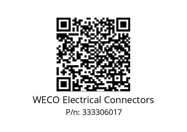   WECO Electrical Connectors 333306017