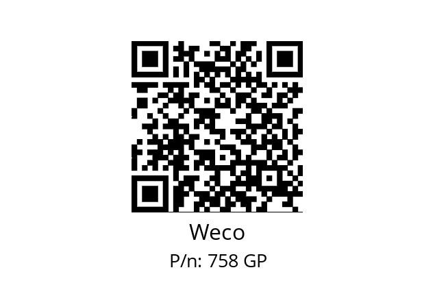   Weco 758 GP