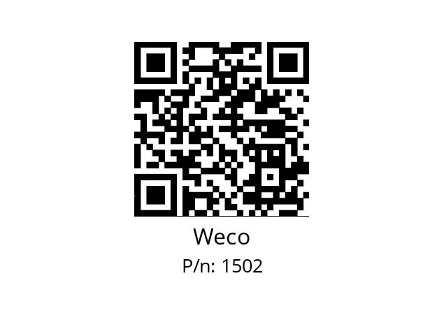   Weco 1502