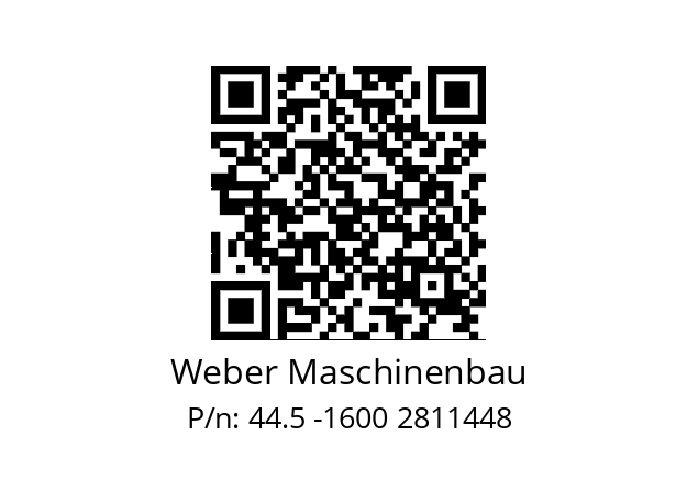   Weber Maschinenbau 44.5 -1600 2811448