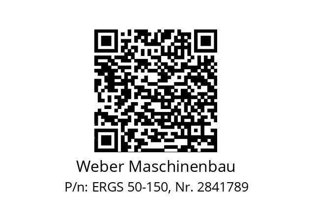   Weber Maschinenbau ERGS 50-150, Nr. 2841789