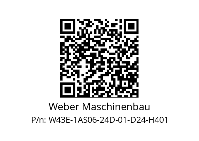   Weber Maschinenbau W43E-1AS06-24D-01-D24-H401