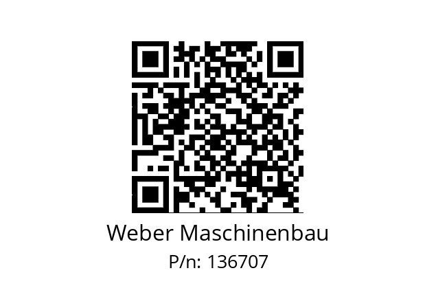   Weber Maschinenbau 136707