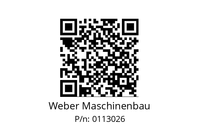   Weber Maschinenbau 0113026