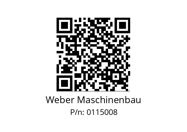   Weber Maschinenbau 0115008