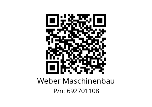   Weber Maschinenbau 692701108