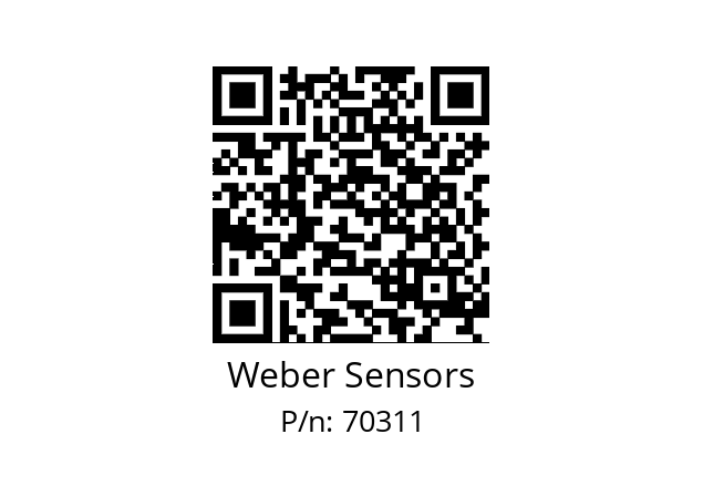   Weber Sensors 70311