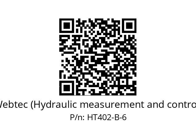   Webtec (Hydraulic measurement and control) HT402-B-6