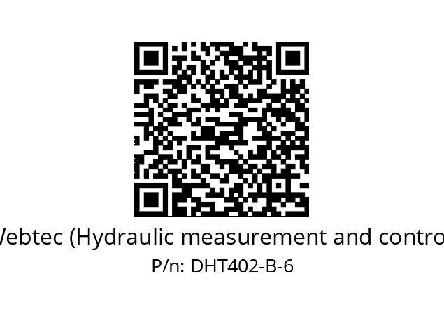   Webtec (Hydraulic measurement and control) DHT402-B-6