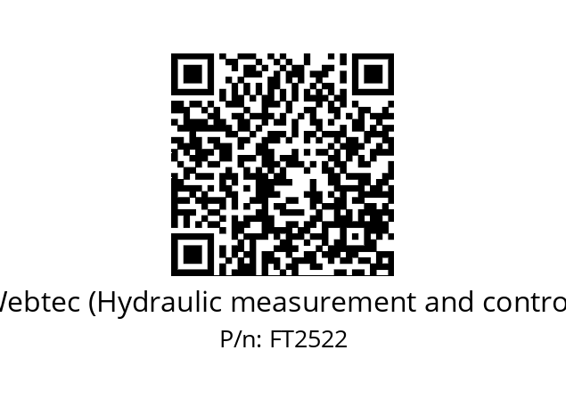   Webtec (Hydraulic measurement and control) FT2522