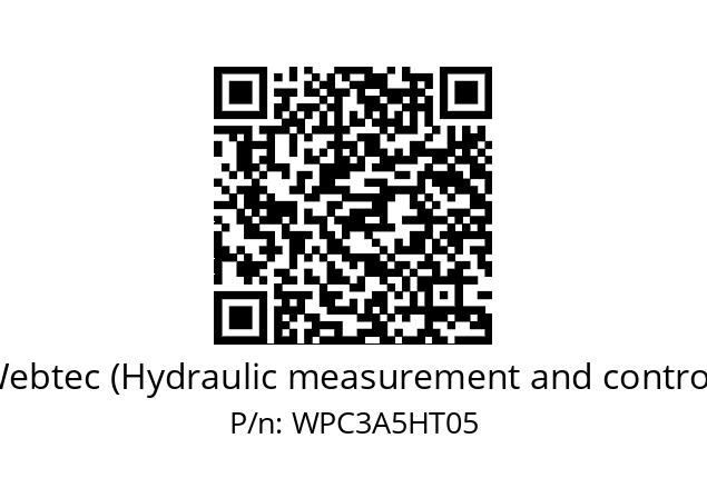   Webtec (Hydraulic measurement and control) WPC3A5HT05