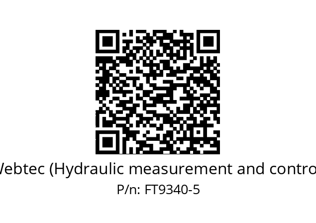   Webtec (Hydraulic measurement and control) FT9340-5