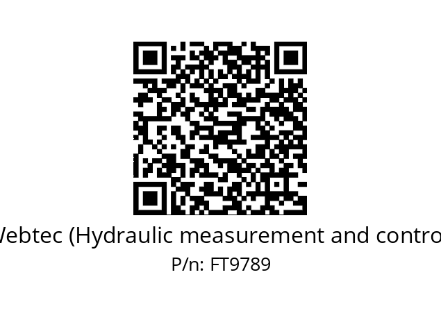   Webtec (Hydraulic measurement and control) FT9789