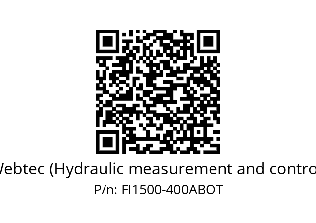   Webtec (Hydraulic measurement and control) FI1500-400ABOT