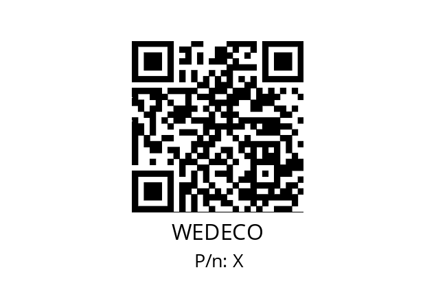   WEDECO X