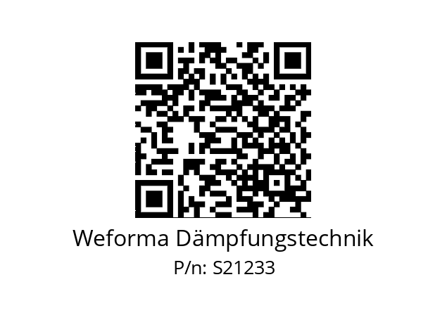   Weforma Dämpfungstechnik S21233