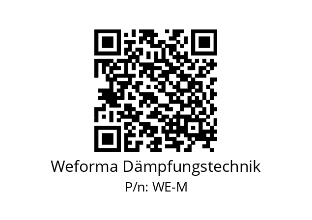   Weforma Dämpfungstechnik WE-M