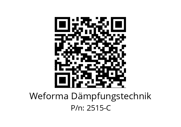   Weforma Dämpfungstechnik 2515-C