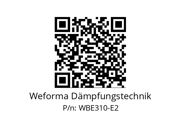   Weforma Dämpfungstechnik WBE310-E2