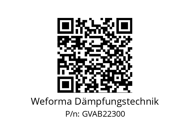   Weforma Dämpfungstechnik GVAB22300