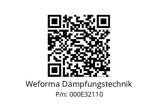   Weforma Dämpfungstechnik 000E32110