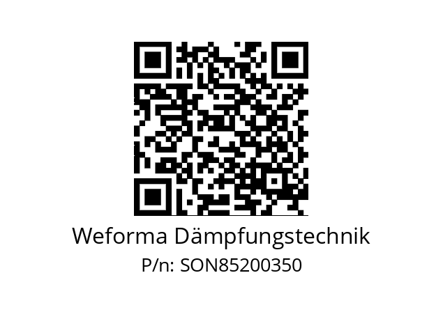   Weforma Dämpfungstechnik SON85200350