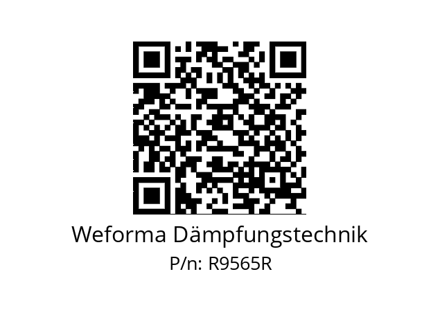   Weforma Dämpfungstechnik R9565R